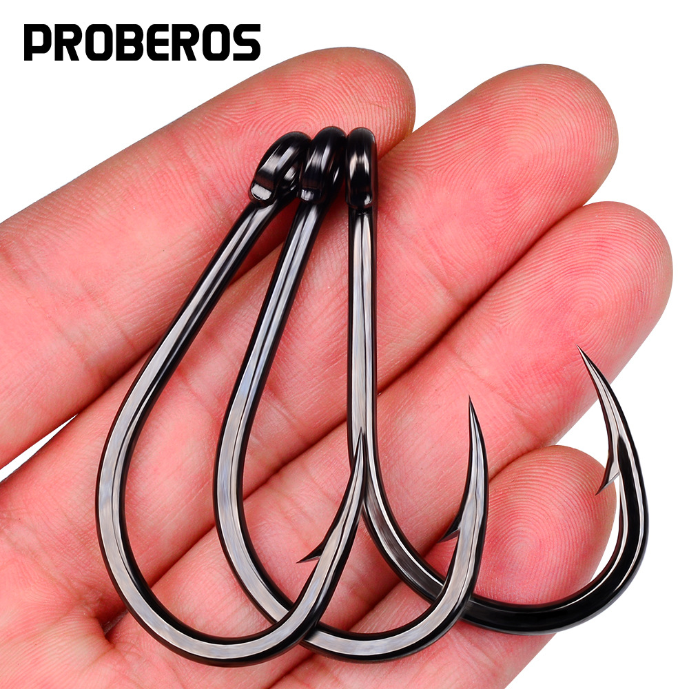 Fishing Hook Assortment - 10Pcs High Carbon Steel Barbed Tube