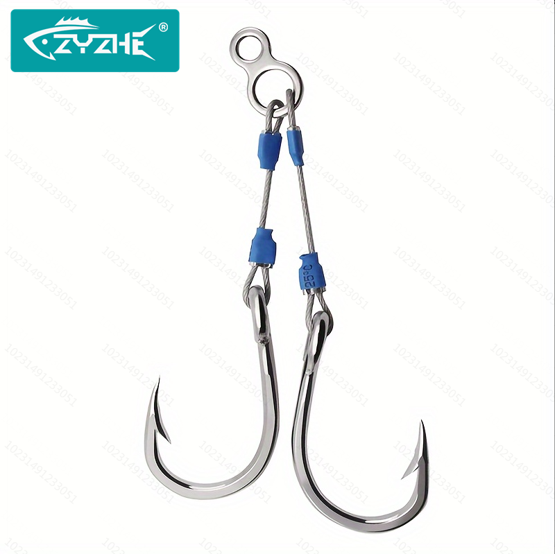 ZYZHE Steel Wire Jig Assist Ho - đánh giá và giá Fishing Hook Barbless