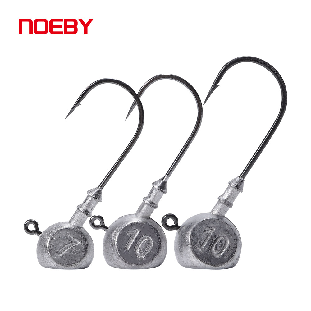Noeby Đầu Jig 7G 10G 1/0 2/0 N - đánh giá và giá Fishing Hook Offset