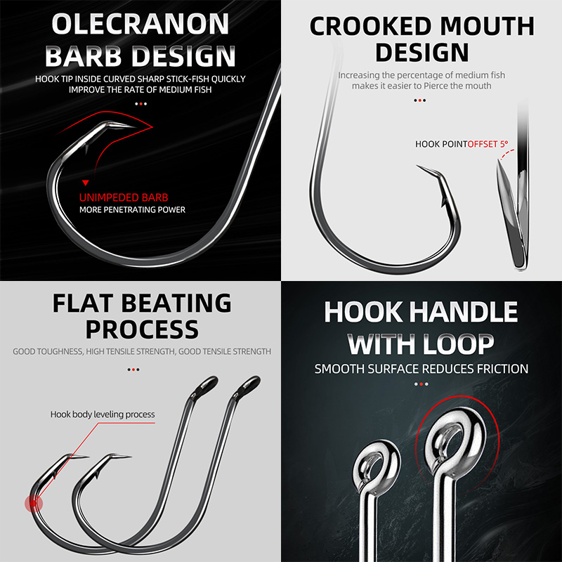 ShareShark 50pcs/box 7384 High - đánh giá và giá Fishing Hook Circle