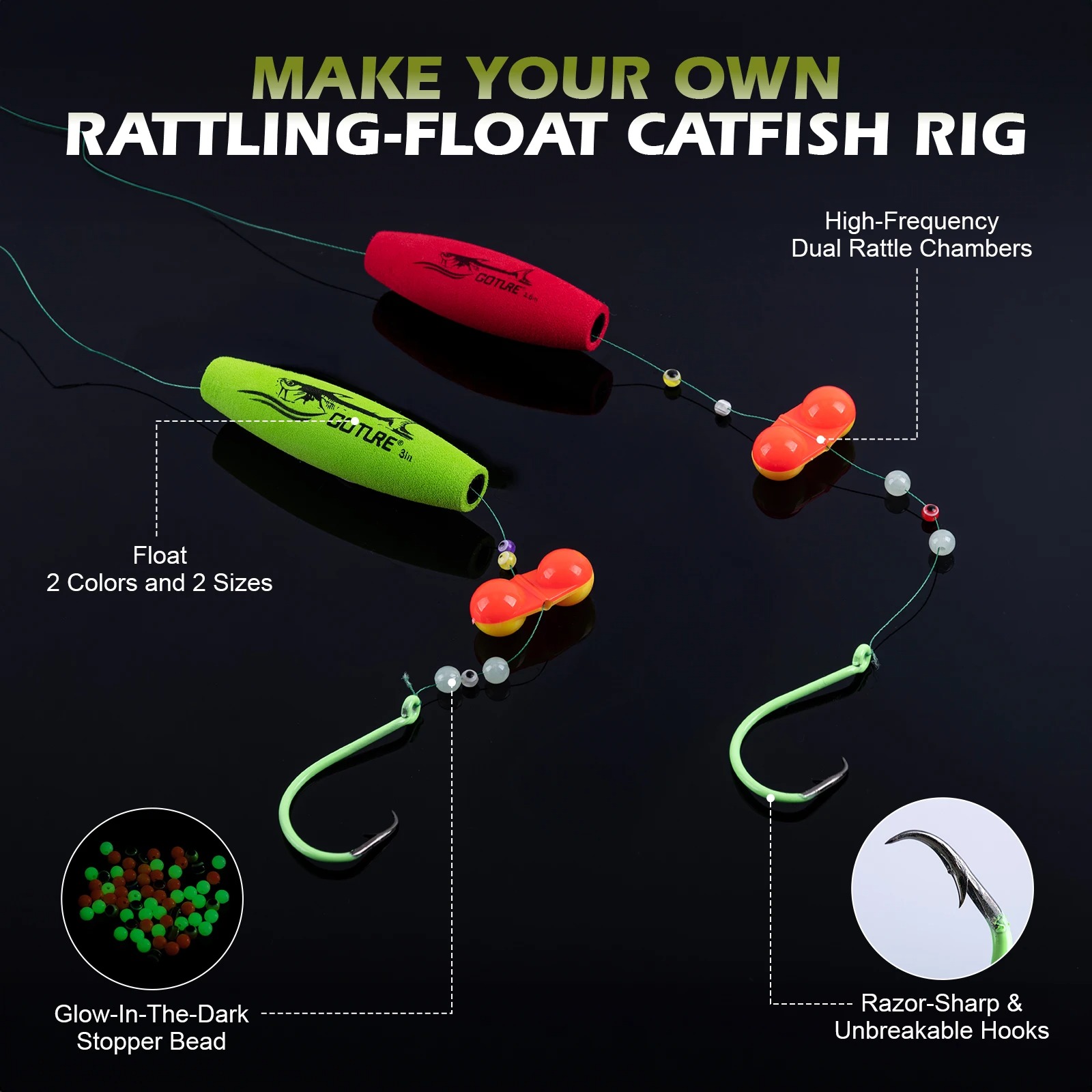 Goture Portable 274/300Pcs Cat - đánh giá và giá Fishing Hook Box