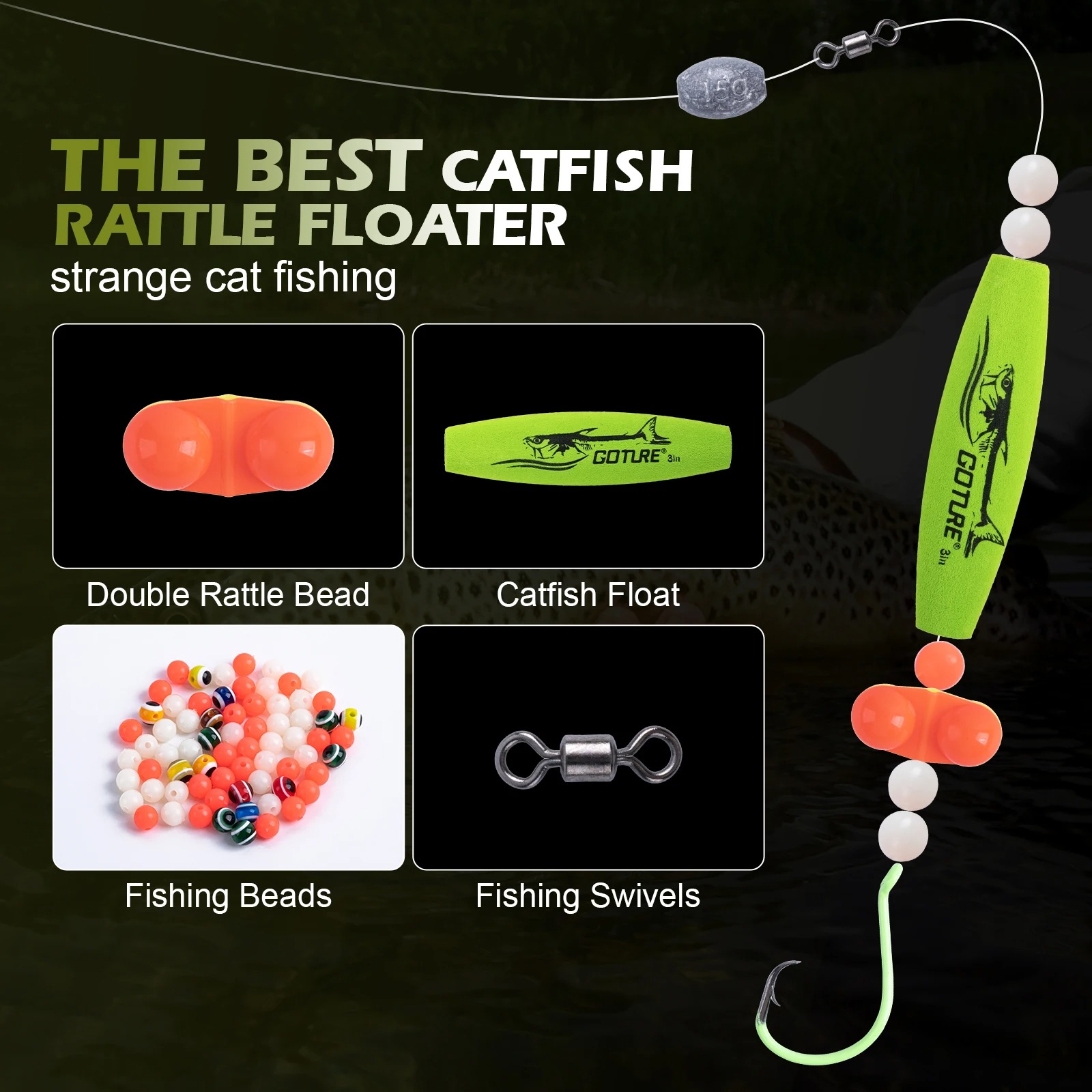 Goture Portable 274/300Pcs Cat - đánh giá và giá Fishing Hook Box