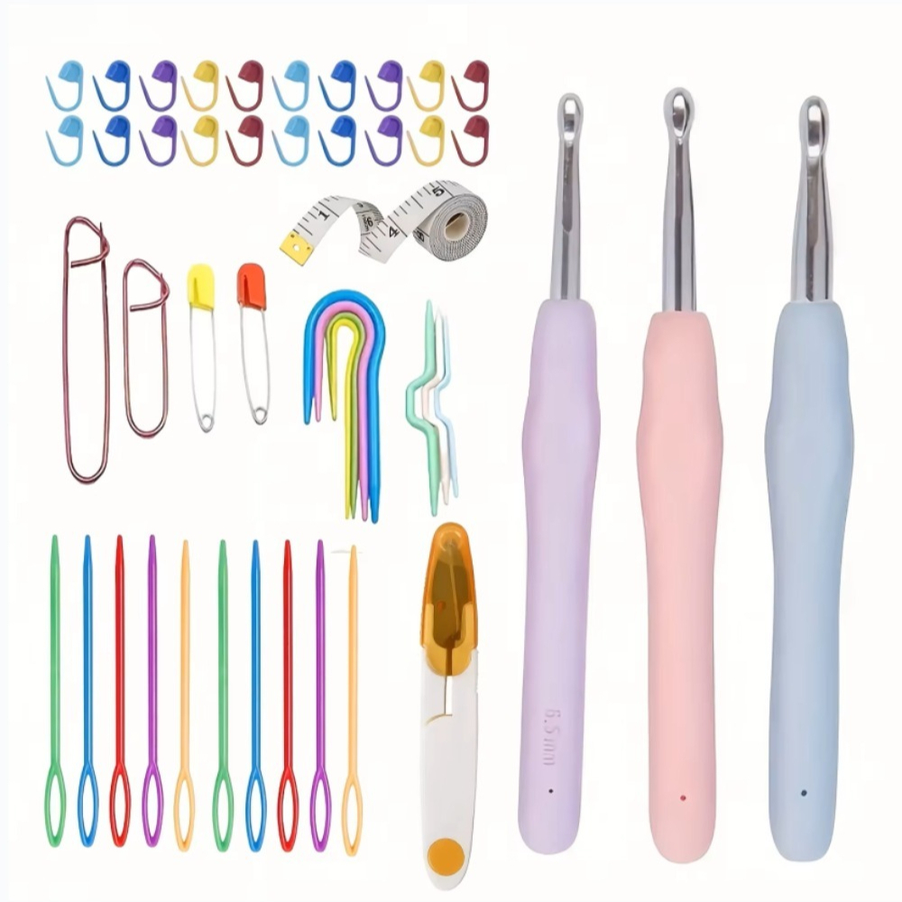 Ergonomic Crochet Hooks Set La - đánh giá và giá Fishing Hook Size