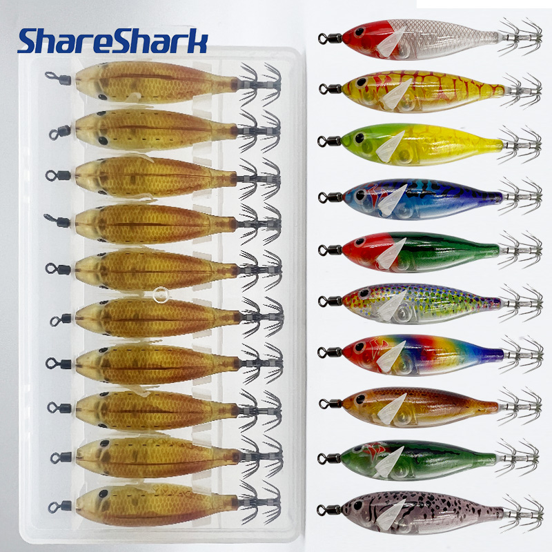 ShareShark 10pcs/Box 8cm/ 5.7g - đánh giá và giá Fishing Hook Box