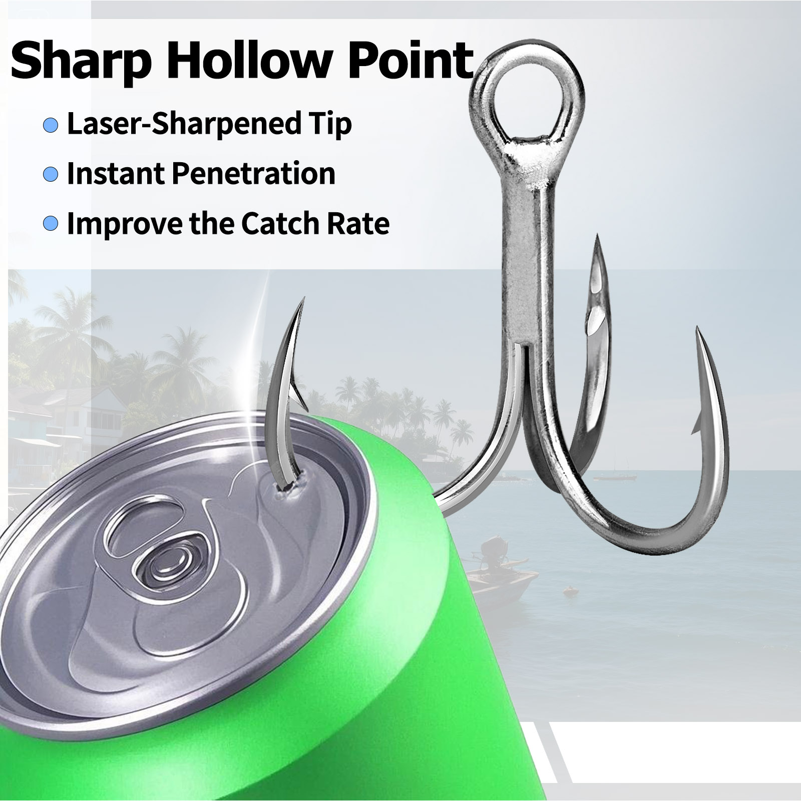 9KM Saltwater Treble Hooks 3X  - đánh giá và giá Fishing Hook Assortment